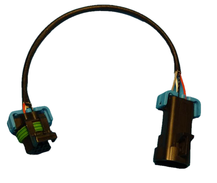 GM Motorsport GM-024 O2 sensor extension harness for VF Series 2 and LSA triangle-plug O2 sensors